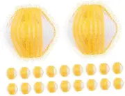 SHINEOFI 20pcs Lint Dryer Balls Washing Machine Dryer Dog Hair Catcher Hair Catcher Dryer Remover Laundry Dryer Balls Laundry Reusable Dog Hair Catcher for Washer Yellow Polypropylene