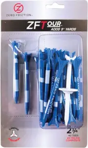 Zero Friction Tour 3-Prong Golf Tees
