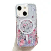For Iphone 15 Spring Garden Magsafe Tpu Phone Case