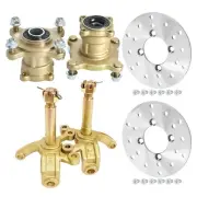 Go kart Front Wheel Hub 4 Stud Stub Axle Steering Knuckle Disc Rotor Kit ATV