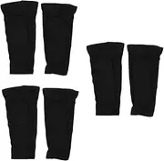 Yardwe 3sets Anti-collision Honeycomb Calf Sleeves Football Stocking Stuffers' Shin Guard Sleeves Compression Socks Men Calf Sleeves for Men Leg Warmers for Men Calf Stockings Black 2pcs*3