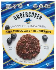 Undercover Chocolate Quinoa Crisps Dark Chocolate Blueberry 2 Oz Pack Of 4