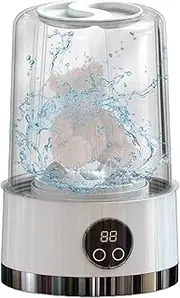 Portable Washing Machine | Lightweight Apartment Compact Wireless Underwear Washer | Travel Washer | Panty Washing Machine for Baby Clothes, Socks, Cap, Camping, Apartments