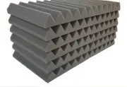 48pk Grey Premium 2 inch Acoustic Foam Panel Tile Wall Studio Sound Proof