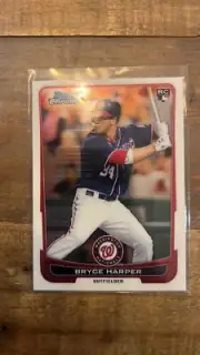2012 Bowman Chrome Bryce Harper Rookie RC #214 Phillies Nationals