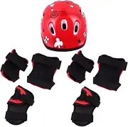 7pcs Boys and Girls Head Guard Sports Protective Gear Kit Full Coverage for Cycling Scooter Roller-Skating
