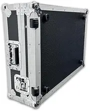 Protekt DDJ-FLX10 Plus Series DJ Flight Case with Laptop Shelf for Pioneer Controller, Black, With Shelf & wheels