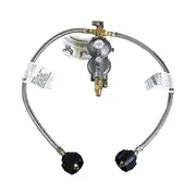 Bromic Regulator Kit LPG Adj 450mm SS Pigtail