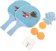 Toddmomy Indoor Hanging Table Tennis Trainer Set Fun Parent Exercise for Hand Eye Coordination Vision Improvement Includes Balls Rackets for Family Bonding Activities