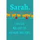 Sarah. Just A Girl Who Loves Cats And Maybe Three People: Unique Personalized Writing Journal/Notebook/Diary for Women, Girls, Teens. Beatiful Gift Fo