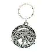 Celtic Boar Keychain, G004KC, 1.75" Viking Runes, Pewter Metal, Norse Mythology