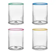 Juliska Nell Double Old Fashioned Assorted, Set of 4