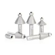 Amana Tool - AMS-184 5Piece 11-1/4º, 15º, 22-1/2º, 30º & 45º Chamfer Router B...