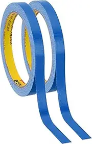 uxcell 0.4"x0.01" Bookbinding Tape, 22 Yard Total 2 Roll Cloth Bookbinding Repair Tape Book Binding Tape Self Adhesive for Repairing Old Books, Blue