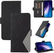 Ttianfa Compatible for Google Pixel 7 Pro Phone Case, PU Leather Magnetic Kickstand Wallet Cover with Card Slots、Wrist & Shoulder Strap Contracted Design for Business Person-Black