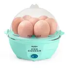 MyMini 7 Nostalgia Egg Cooker One Touch Cooking Poacher Scrambler Recipes Teal