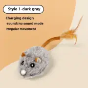 New Fun and Realistic Cat Plush Mouse Toys for Running Mice Pet Dog Tail Mouse P