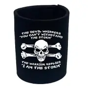 The Devil Whispers You Cant Withstand Storm - Funny Novelty Gift Stubby Holder