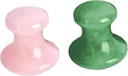 PLAFOPE 2pcs Crystal Massage Stones Facial Body Scraping Boards for Relaxation and Skin Care Durable and Portable Massaging Tools for Neck and