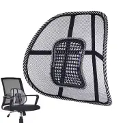 1PCS Car Seat Back Support Lumbar Support Cushion Massage Beads Ergonomic Design