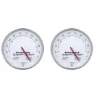 2x KitchenAid Leave In Cooking Meat Thermometer Stainless Steel 13cm Silver