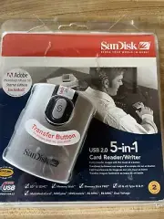 Sandisk USB 2.0 Card Reader/Writer 5-in-1 With Adobe Photoshop Album 2.0 Starter