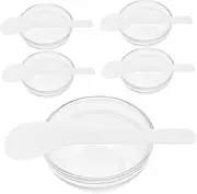 MERRYHAPY 5 Sets Beauty Salon Essential Oil Bowl Mask Mixing Bowl Facial Bowls Glass Facial Mask Bowl Kit Mask Scoop Beauty Salon Mask Bowl Small Glass Bowl DIY Mask Tools Mask DIY Tool
