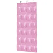 24 Pockets Over The Door Hanging Shoe Organizer Sneakers Storage Rack