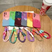 Cute Gradient Wave Stripes Phone Case For Samsung S24 S23FE S22 S21 S20FE S20+