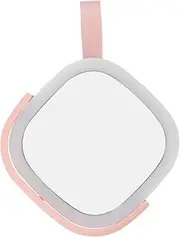 Healeved Travel Compact LED Makeup Mirror with Brightness Rechargeable Handheld Illuminated Mirror for Go Touch Ups