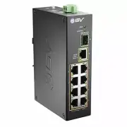 10 Port Poe+ Industrial Din Rail Switch 8 Poe+ Ports Gigabit Ethernet Sfp Uplin