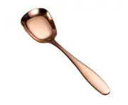 Serving Spoon Dishwasher Safe Rust-resistant Stainless Steel Large Buffet Serving Spoon for Restaurant-Rose Gold