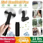 2 in 1 Handheld Fan Small Portable Fan USB Rechargeable Mini Pocket Fan AU