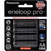 Panasonic BK-3HCCE 1.2V 2550mAh Eneloop Pro Rechargeable AA NiMH Battery 4PK