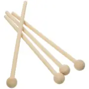 4 Pcs Music Mallets Chime Sticks Wooden Handle Percussion Child Hammer