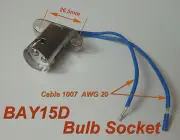 10pcs BAY15D 1157 Bayonet Light Bulb Brake Lights Socket ( bay15d ) Ver A