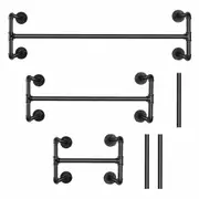 Fin Heavyduty Industrial Pipe Clothes Rack Iron Garment Bar Clothes Hanging Rail Rod