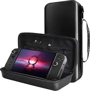 Leather Carrying Case for Lenovo Legion Go Handheld, Hard Legion Go Case with Built-In Stand Design, Waterproof Protective Travel Bag Case for Lenovo Legion Go Console Grip, Legion Go Accessories
