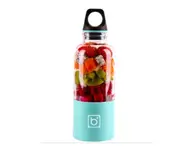 Multi-function 500mL 4 Blades USB Electric Fruit Juicer Smoothie Maker Blender Juice Bottle Cup Machine-BLUE
