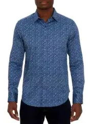 Robert Graham Men's Hexo Planet Long Sleeve Button Down Shirt