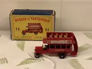 Lesney Matchbox Models of Yesteryear Y-2 London Bus Dewar’s MIB 1956.