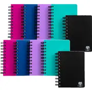 Spirax P962 Kode Solid Notebook Spiral Bound 400 Page 148x105mm (Assorted) [Pack 10]