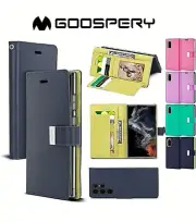 For Samsung Galaxy S25 S24 S23 S22 S21 /Plus/ Ultra FE 5G Wallet Flip Case Cover
