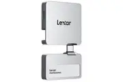 Lexar SL400 Professional Go 2TB Portable SSD with HUB - Silver