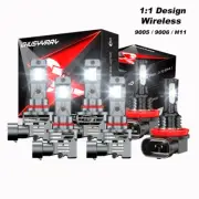 Para For Honda Civic 2006-2015 Combo LED faro + luces antiniebla 6x (for: Honda)