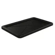 3 X handy black storage crate lid