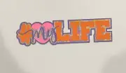 # Love My Life Scrapbook Title Handmade Paper Pierced