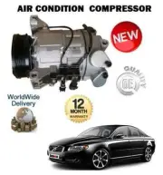 FOR VOLVO S80 II 2.5 T FLEX FUEL 2006-> AIR CON CONDITIONING COMPRESSOR