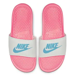 NIKE BENASSI JDI 女鞋 拖鞋 休閒 粉 白【運動世界】343881-616