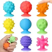 Nawchedo Sensory Fidget Toys Kids Adults, 8 Pack Calm Down Relieve Stress Toys for Boys Teens Students Anxiety Relief - Multicolor